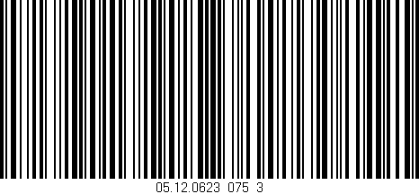 Código de barras (EAN, GTIN, SKU, ISBN): '05.12.0623_075_3'