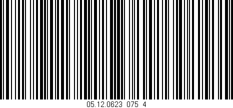 Código de barras (EAN, GTIN, SKU, ISBN): '05.12.0623_075_4'