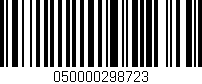 Código de barras (EAN, GTIN, SKU, ISBN): '050000298723'