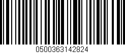 Código de barras (EAN, GTIN, SKU, ISBN): '0500363142824'