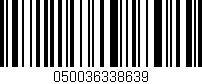 Código de barras (EAN, GTIN, SKU, ISBN): '050036338639'
