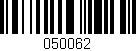Código de barras (EAN, GTIN, SKU, ISBN): '050062'