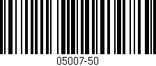 Código de barras (EAN, GTIN, SKU, ISBN): '05007-50'