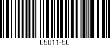 Código de barras (EAN, GTIN, SKU, ISBN): '05011-50'