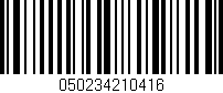 Código de barras (EAN, GTIN, SKU, ISBN): '050234210416'