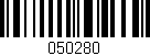 Código de barras (EAN, GTIN, SKU, ISBN): '050280'
