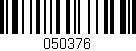 Código de barras (EAN, GTIN, SKU, ISBN): '050376'