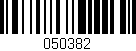 Código de barras (EAN, GTIN, SKU, ISBN): '050382'