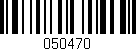 Código de barras (EAN, GTIN, SKU, ISBN): '050470'