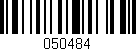 Código de barras (EAN, GTIN, SKU, ISBN): '050484'