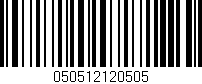 Código de barras (EAN, GTIN, SKU, ISBN): '050512120505'