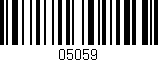 Código de barras (EAN, GTIN, SKU, ISBN): '05059'