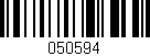 Código de barras (EAN, GTIN, SKU, ISBN): '050594'