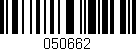 Código de barras (EAN, GTIN, SKU, ISBN): '050662'