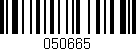 Código de barras (EAN, GTIN, SKU, ISBN): '050665'