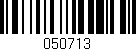 Código de barras (EAN, GTIN, SKU, ISBN): '050713'