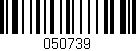 Código de barras (EAN, GTIN, SKU, ISBN): '050739'