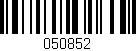 Código de barras (EAN, GTIN, SKU, ISBN): '050852'