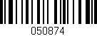 Código de barras (EAN, GTIN, SKU, ISBN): '050874'