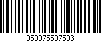Código de barras (EAN, GTIN, SKU, ISBN): '050875507586'