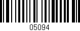 Código de barras (EAN, GTIN, SKU, ISBN): '05094'