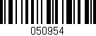 Código de barras (EAN, GTIN, SKU, ISBN): '050954'