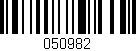 Código de barras (EAN, GTIN, SKU, ISBN): '050982'