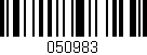 Código de barras (EAN, GTIN, SKU, ISBN): '050983'