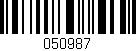 Código de barras (EAN, GTIN, SKU, ISBN): '050987'