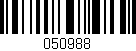Código de barras (EAN, GTIN, SKU, ISBN): '050988'