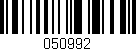 Código de barras (EAN, GTIN, SKU, ISBN): '050992'