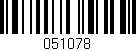 Código de barras (EAN, GTIN, SKU, ISBN): '051078'
