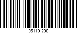 Código de barras (EAN, GTIN, SKU, ISBN): '05110-200'