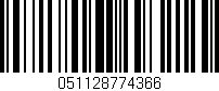 Código de barras (EAN, GTIN, SKU, ISBN): '051128774366'
