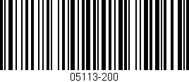 Código de barras (EAN, GTIN, SKU, ISBN): '05113-200'
