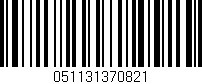Código de barras (EAN, GTIN, SKU, ISBN): '051131370821'