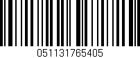 Código de barras (EAN, GTIN, SKU, ISBN): '051131765405'