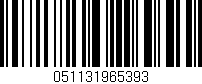 Código de barras (EAN, GTIN, SKU, ISBN): '051131965393'