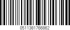 Código de barras (EAN, GTIN, SKU, ISBN): '0511381766862'