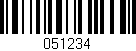 Código de barras (EAN, GTIN, SKU, ISBN): '051234'