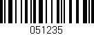 Código de barras (EAN, GTIN, SKU, ISBN): '051235'