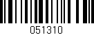 Código de barras (EAN, GTIN, SKU, ISBN): '051310'