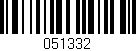 Código de barras (EAN, GTIN, SKU, ISBN): '051332'