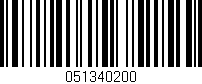 Código de barras (EAN, GTIN, SKU, ISBN): '051340200'