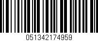 Código de barras (EAN, GTIN, SKU, ISBN): '051342174959'