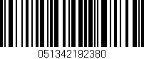 Código de barras (EAN, GTIN, SKU, ISBN): '051342192380'