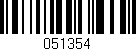 Código de barras (EAN, GTIN, SKU, ISBN): '051354'