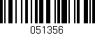 Código de barras (EAN, GTIN, SKU, ISBN): '051356'