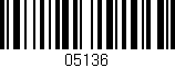 Código de barras (EAN, GTIN, SKU, ISBN): '05136'