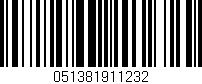 Código de barras (EAN, GTIN, SKU, ISBN): '051381911232'
